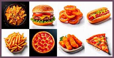 Fast Food Visual Memory Game