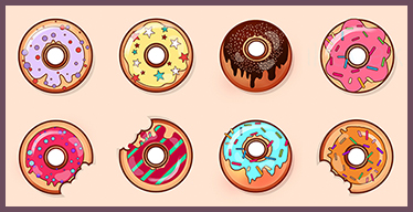 Donuts Visual Memory Game