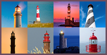 Lighthouses Visual Memory Game