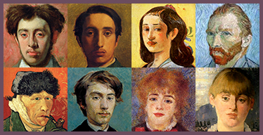 Painted Portraits Visual Memory Game