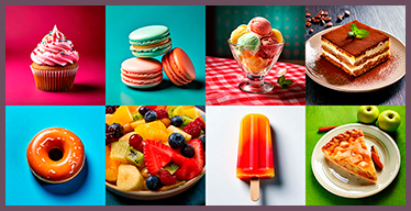 Desserts Visual Memory Game