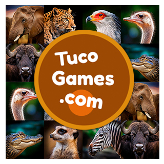 Online card matching memory games for adults and seniors: African Animals