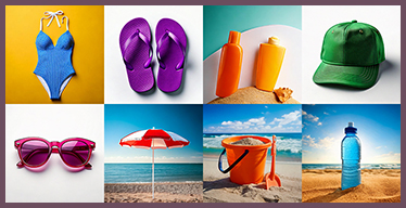Beach Visual Memory Game