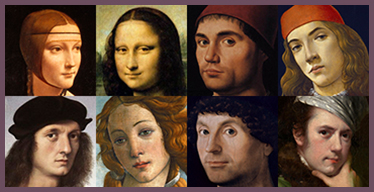 Portraits Visual Memory Game
